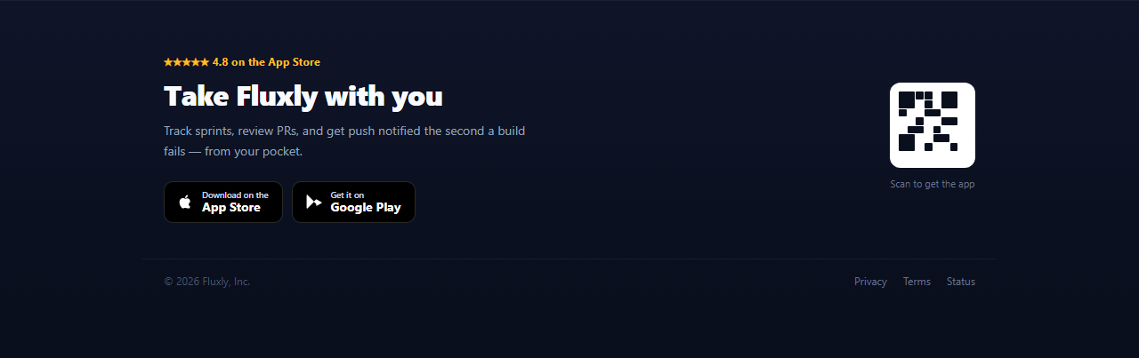 Screenshot of the App Download Footer snippet rendered live