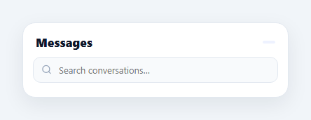 Screenshot of the Chat Conversation List snippet rendered live