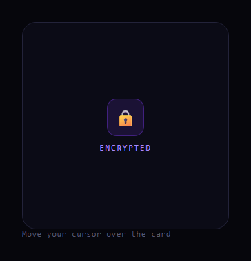 Screenshot of the Encrypt Reveal Card snippet rendered live