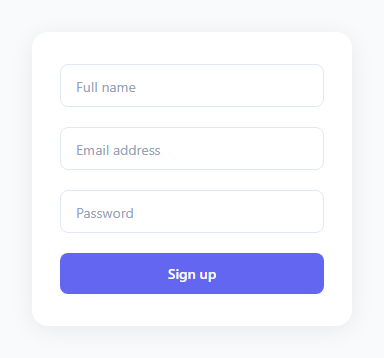 Screenshot of the Floating Label Input snippet rendered live