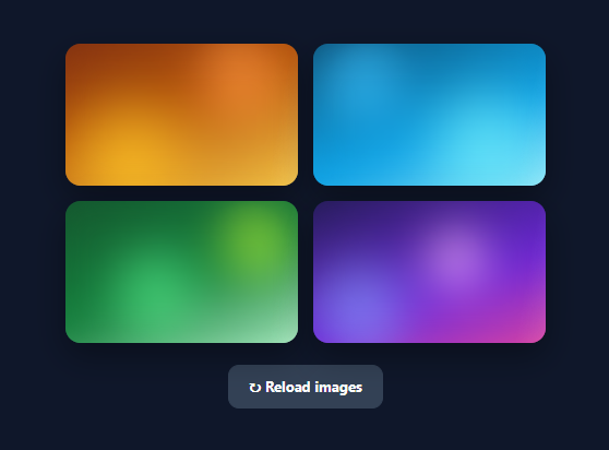 Screenshot of the Image Blur-Up Loader snippet rendered live
