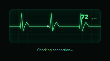 Screenshot of the Heartbeat Pulse Monitor Loader snippet rendered live