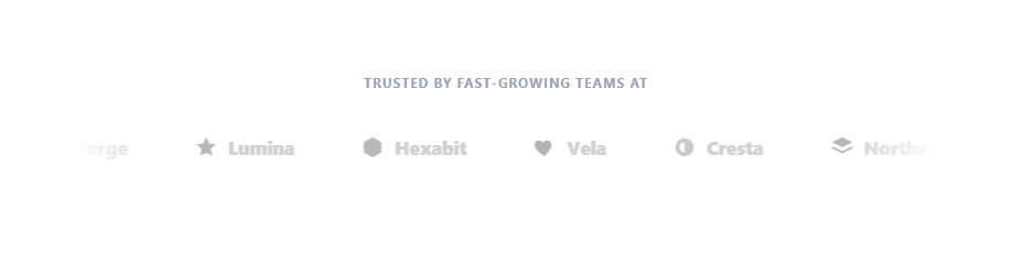 Screenshot of the Logo Cloud snippet rendered live