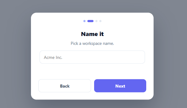 Screenshot of the Multi-Step Modal snippet rendered live