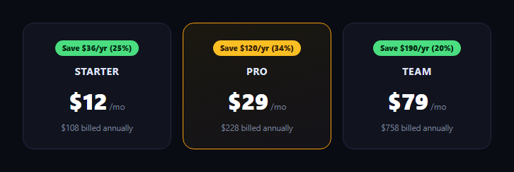 Screenshot of the Annual Savings Badge snippet rendered live