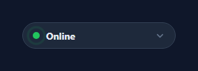 Screenshot of the Status Pill snippet rendered live