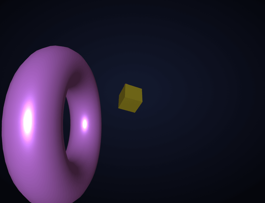 Screenshot of the Three.js Scroll Camera Path snippet rendered live