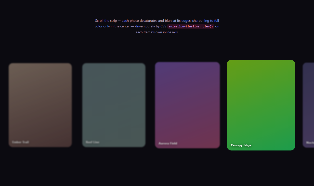 Screenshot of the Saturation Gallery (view-timeline) snippet rendered live